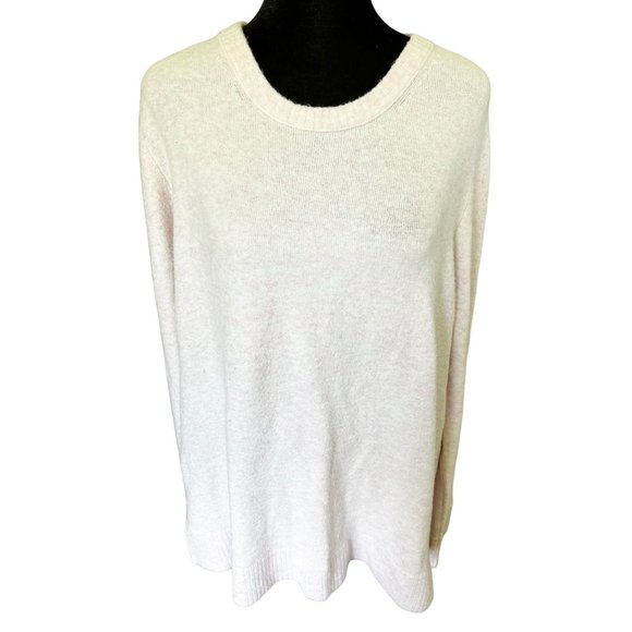 J. Crew Sweaters - J.Crew Tunic Sweater Light Blush Pink Wool Blend Relaxed Fit sz(XL)